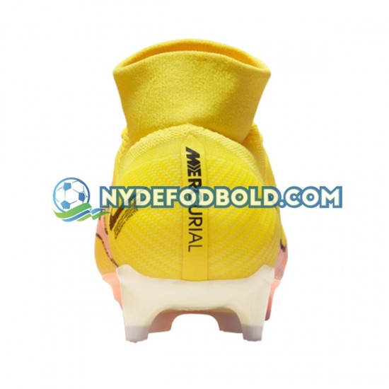 Lyserød Gul Fodboldstøvler Nike Air Zoom Mercurial Superfly IX Pro FG Lucent