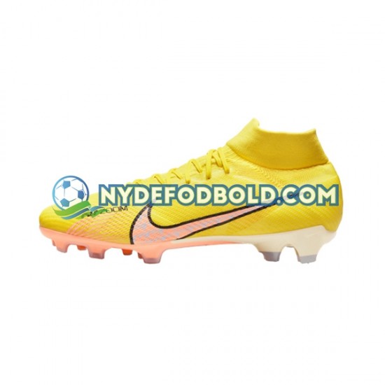 Lyserød Gul Fodboldstøvler Nike Air Zoom Mercurial Superfly IX Pro FG Lucent