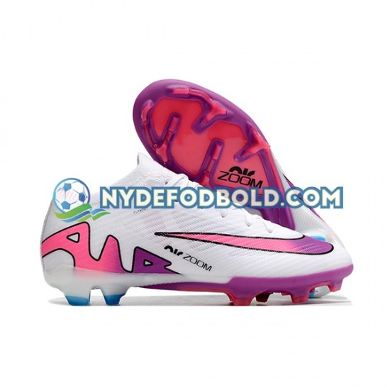 Lilla Lyserød Hvid Fodboldstøvler Nike Air Zoom Mercurial Vapor XV Elite AG