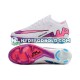 Lilla Lyserød Hvid Fodboldstøvler Nike Air Zoom Mercurial Vapor XV Elite AG