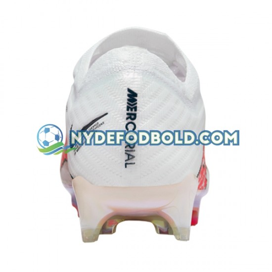 Rød Hvid Fodboldstøvler Nike Air Zoom Mercurial Vapor XV Elite FG