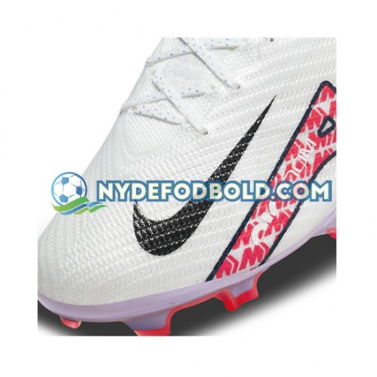 Rød Hvid Fodboldstøvler Nike Air Zoom Mercurial Vapor XV Elite FG
