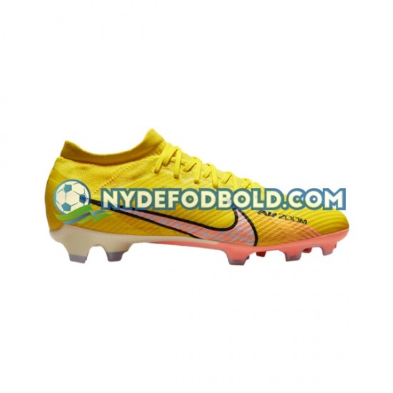 Lyserød Gul Fodboldstøvler Nike Air Zoom Mercurial Vapor XV Pro FG Lucent