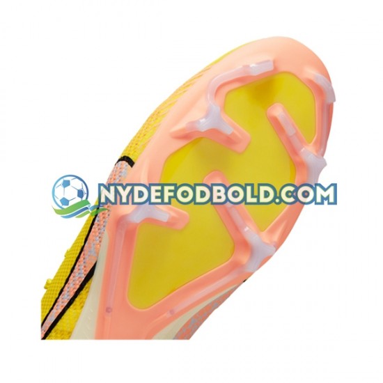 Lyserød Gul Fodboldstøvler Nike Air Zoom Mercurial Vapor XV Pro FG Lucent
