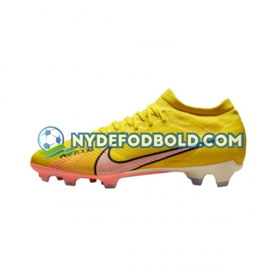Lyserød Gul Fodboldstøvler Nike Air Zoom Mercurial Vapor XV Pro FG Lucent