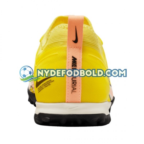 Lyserød Gul Fodboldstøvler Nike Air Zoom Mercurial Vapor XV Pro TF Lucent