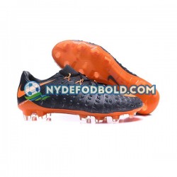 Orange Sort Fodboldstøvler Nike HyperVenom Phantom III Elite FG