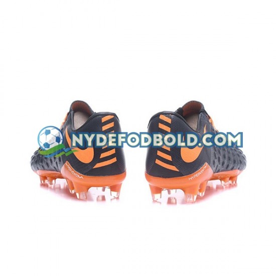 Orange Sort Fodboldstøvler Nike HyperVenom Phantom III Elite FG