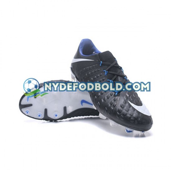 Hvid Sort Fodboldstøvler Nike HyperVenom Phantom III Elite FG
