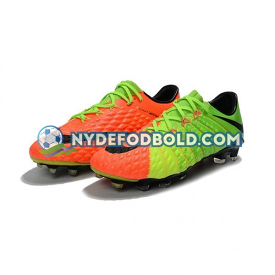 Orange Grøn Fodboldstøvler Nike HyperVenom Phantom III Elite FG