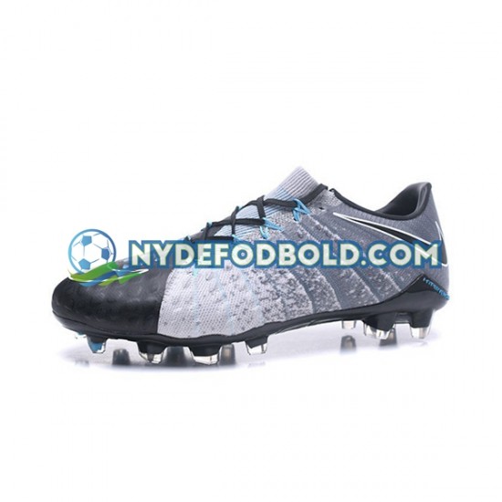Grå Sort Fodboldstøvler Nike HyperVenom Phantom III Elite FG