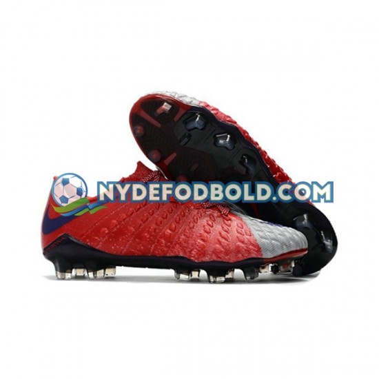 Rød Grå Fodboldstøvler Nike HyperVenom Phantom III Elite FG