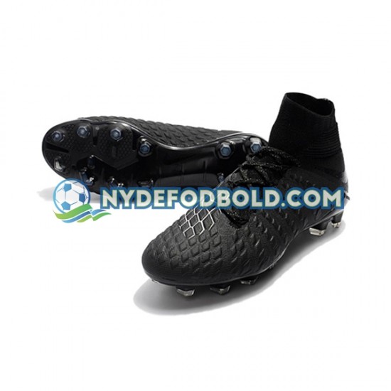 Hvid Sort Fodboldstøvler Nike Hypervenom Phantom 3 Elite DF FG