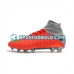 Rød Grå Fodboldstøvler Nike Hypervenom Phantom 3 Elite DF FG