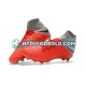 Rød Grå Fodboldstøvler Nike Hypervenom Phantom 3 Elite DF FG