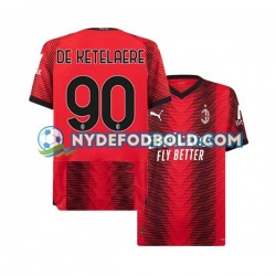 Hjemmebane Trøje AC Milan Charles De Ketelaere 90 2023-2024 K/Æ Mænd