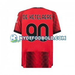 Hjemmebane Trøje AC Milan Charles De Ketelaere 90 2023-2024 K/Æ Mænd