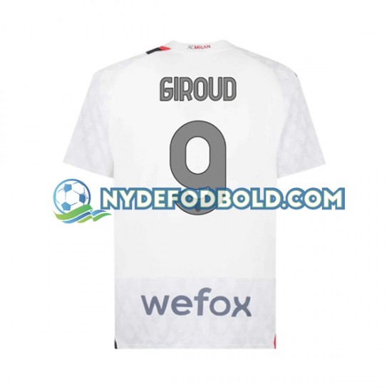Udebane Trøje AC Milan Olivier Giroud 9 2023-2024 K/Æ Mænd