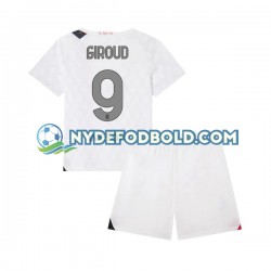 Udebane Trøje AC Milan Olivier Giroud 9 2023-2024 K/Æ Børn(+Shorts)