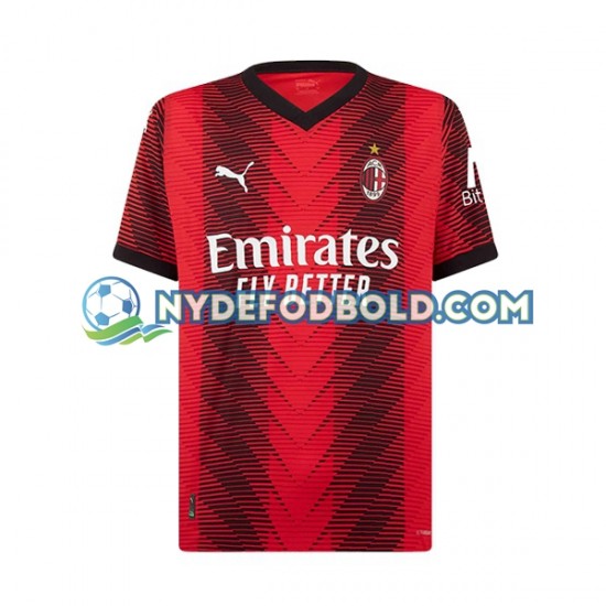 Hjemmebane Trøje AC Milan Olivier Giroud 9 2023-2024 K/Æ Børn(+Shorts)