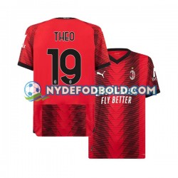 Hjemmebane Trøje AC Milan Theo Hernandez 19 2023-2024 K/Æ Mænd