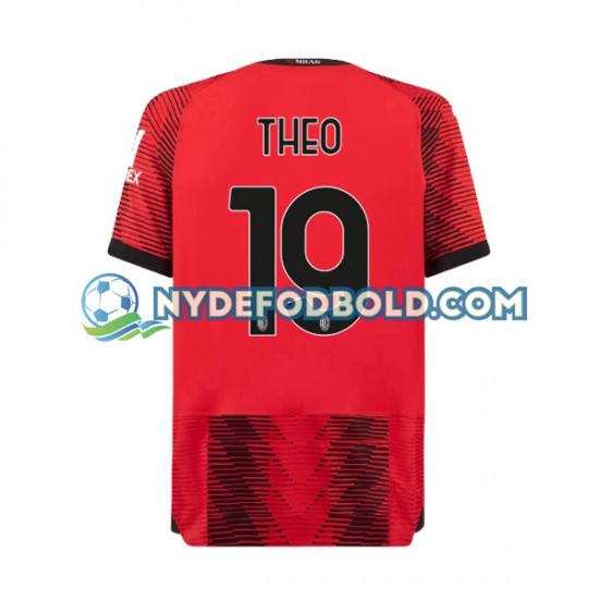 Hjemmebane Trøje AC Milan Theo Hernandez 19 2023-2024 K/Æ Mænd