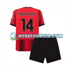 Hjemmebane Trøje AC Milan Tiemoue Bakayoko 14 2023-2024 K/Æ Børn(+Shorts)