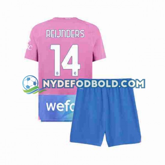 3. Valg Trøje AC Milan Tijjani Reijnders 14 2023-2024 K/Æ Børn(+Shorts)