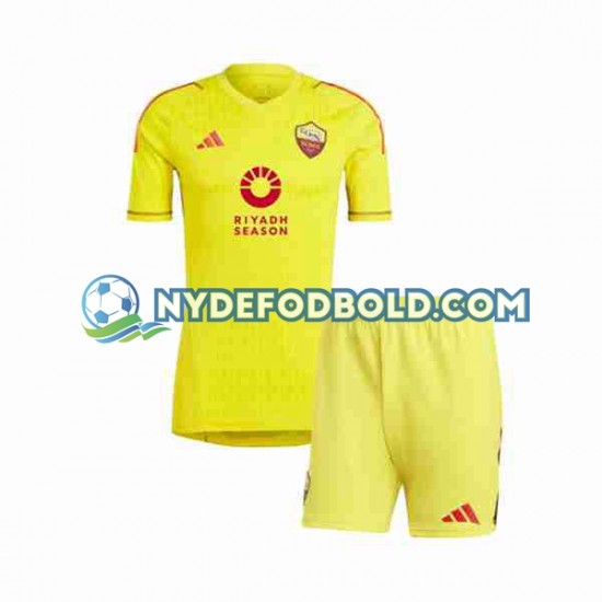 Hjemmebane Trøje AS Roma Målmand 2023-2024 K/Æ Børn(+Shorts)