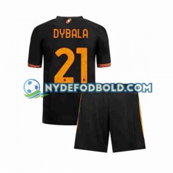 3. Valg Trøje AS Roma Paulo Dybala 21 2023-2024 K/Æ Børn(+Shorts)