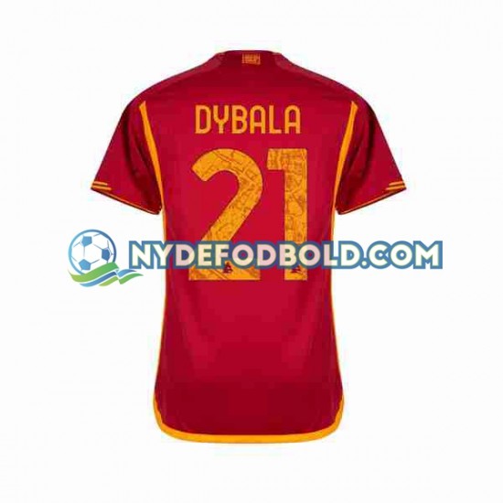 Hjemmebane Trøje AS Roma Paulo Dybala 21 2023-2024 K/Æ Mænd