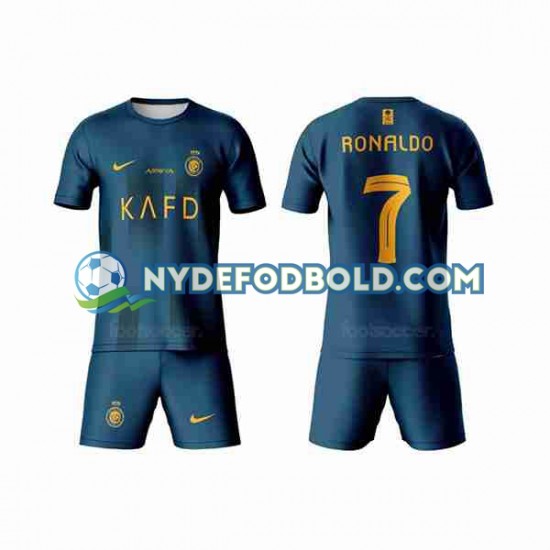 Udebane Trøje Al-Nassr Ronaldo 7 2023-2024 K/Æ Børn(+Shorts)