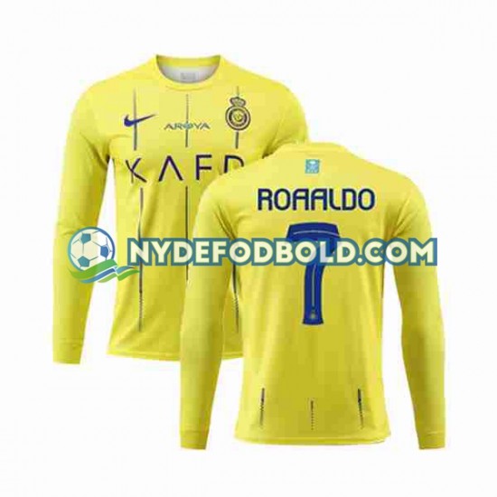 Hjemmebane Trøje Al-Nassr Ronaldo 7 2023-2024 L/Æ Mænd