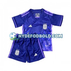 Udebane Trøje Argentina World Cup 2022 K/Æ Børn(+Shorts)