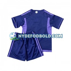 Udebane Trøje Argentina World Cup 2022 K/Æ Børn(+Shorts)