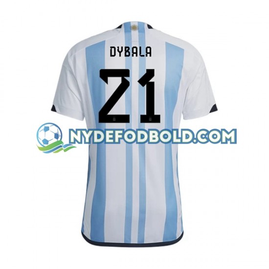Hjemmebane Trøje Argentina Dybala 21 World Cup 2022 K/Æ Mænd