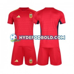 Udebane Trøje Argentina Målmand World Cup 2022 K/Æ Børn(+Shorts)