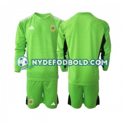 Hjemmebane Trøje Argentina Målmand World Cup 2022 L/Æ Børn(+Shorts)