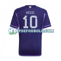 Udebane Trøje Argentina Lionel Messi 10 World Cup 2022 K/Æ Mænd