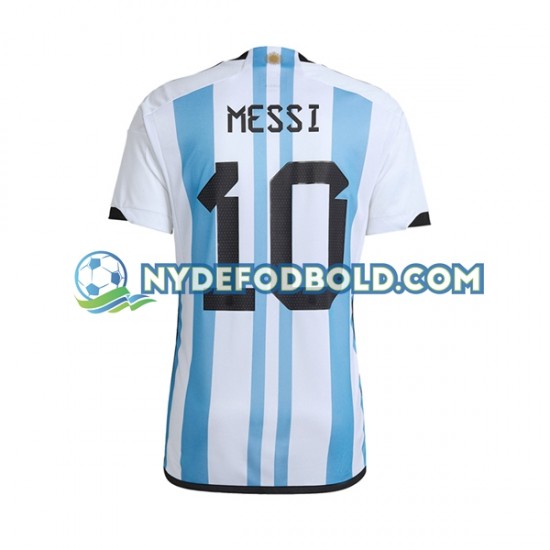 Hjemmebane Trøje Argentina Lionel Messi 10 World Cup 2022 K/Æ Mænd