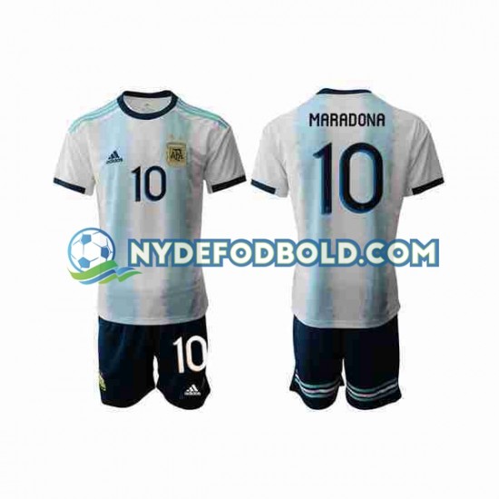 Hjemmebane Trøje Argentina Maradona 10 2019-2020 K/Æ Børn(+Shorts)