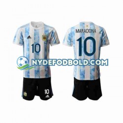 Hjemmebane Trøje Argentina Maradona 10 2020-2021 K/Æ Børn(+Shorts)