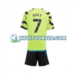 Udebane Trøje Arsenal Saka 7 2023-2024 K/Æ Børn(+Shorts)
