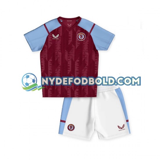 Hjemmebane Trøje Aston Villa 2023-2024 K/Æ Børn(+Shorts)