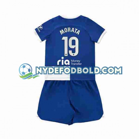 Udebane Trøje Atlético Madrid Alvaro Morata 19 2023-2024 K/Æ Børn(+Shorts)
