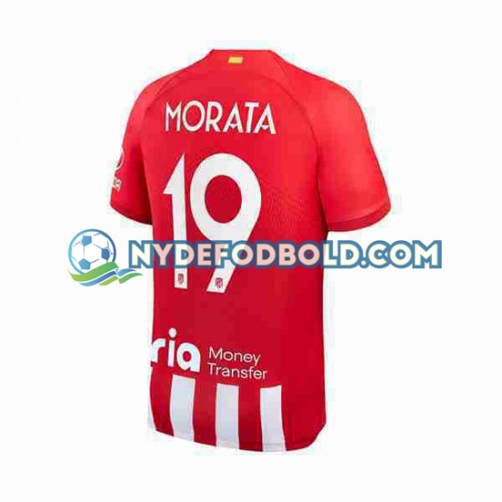 Hjemmebane Trøje Atlético Madrid Alvaro Morata 19 2023-2024 K/Æ Mænd