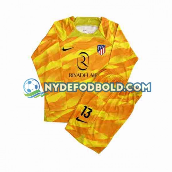Trøje Atlético Madrid Målmand Orange Jan Oblak 13 2023-2024 L/Æ Børn(+Shorts)