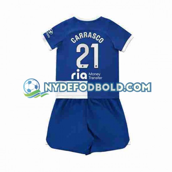 Udebane Trøje Atlético Madrid Yannick Carrasco 21 2023-2024 K/Æ Børn(+Shorts)