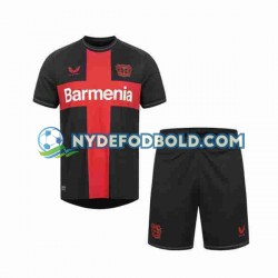 Hjemmebane Trøje Bayer 04 Leverkusen 2023-2024 K/Æ Børn(+Shorts)