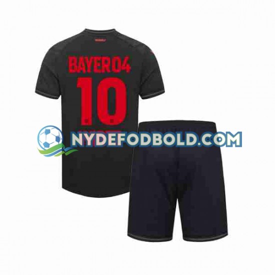 Hjemmebane Trøje Bayer 04 Leverkusen Florian Wirtz 10 2023-2024 K/Æ Børn(+Shorts)
